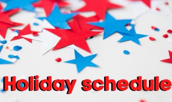 4th of July Holiday Schedule Lions Krav Maga