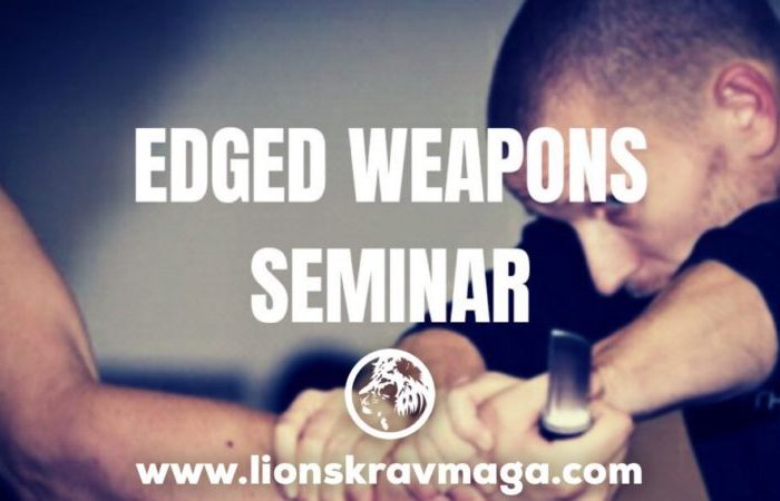 Edged weapons seminar knife defense lions krav maga